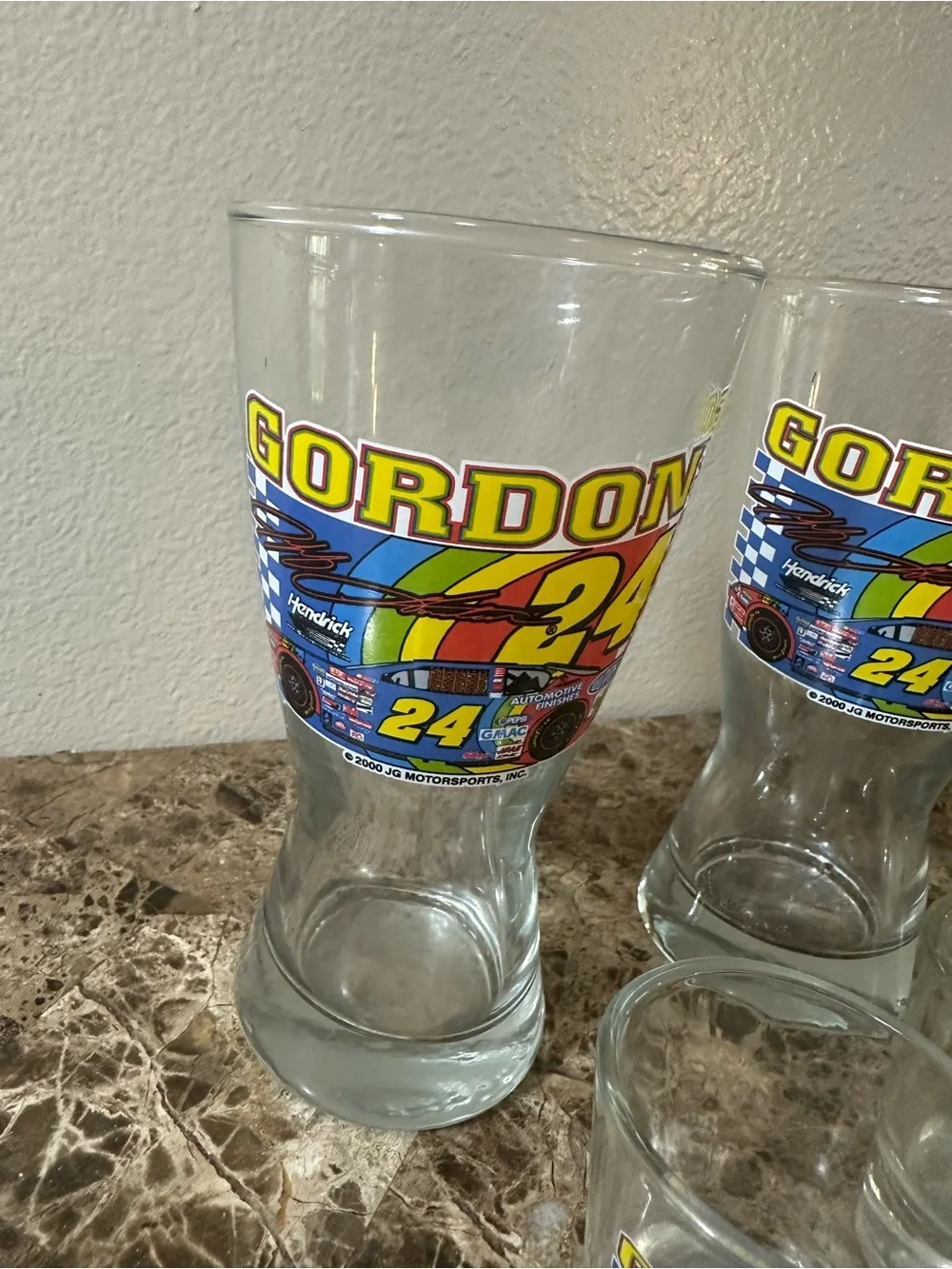 Jeff Gordon #24 Nascar Drinking And Shot Glass Set